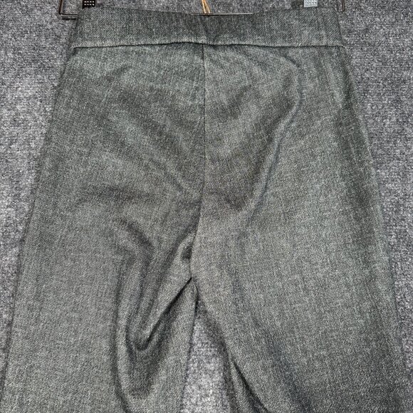 Alice + Olivia Pants Womens 2 Gray Cotton Blend Zip Fly Tapered Leg - Picture 7 of 7